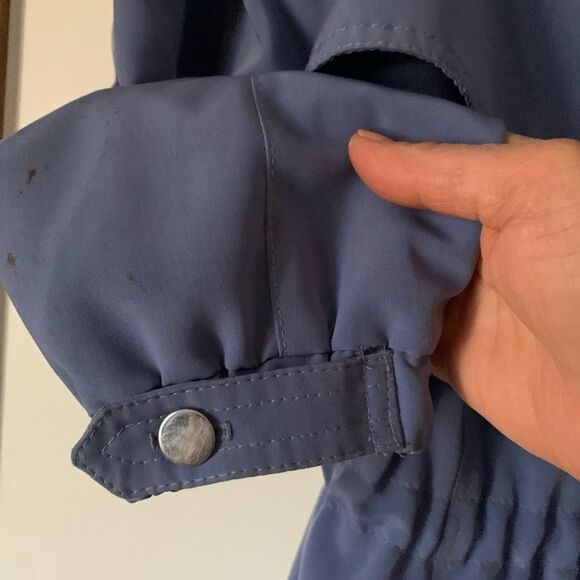 St.John’s Bay blue light hooded jacket, lined, pockets, front zipper,gorgeous,XL - Picture 6 of 10